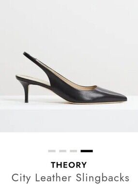 Theory City Leather Slingback